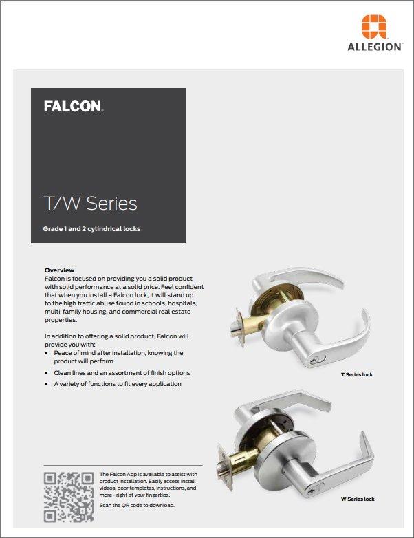 Falcon® T/W-Series Cylindrical Locks
