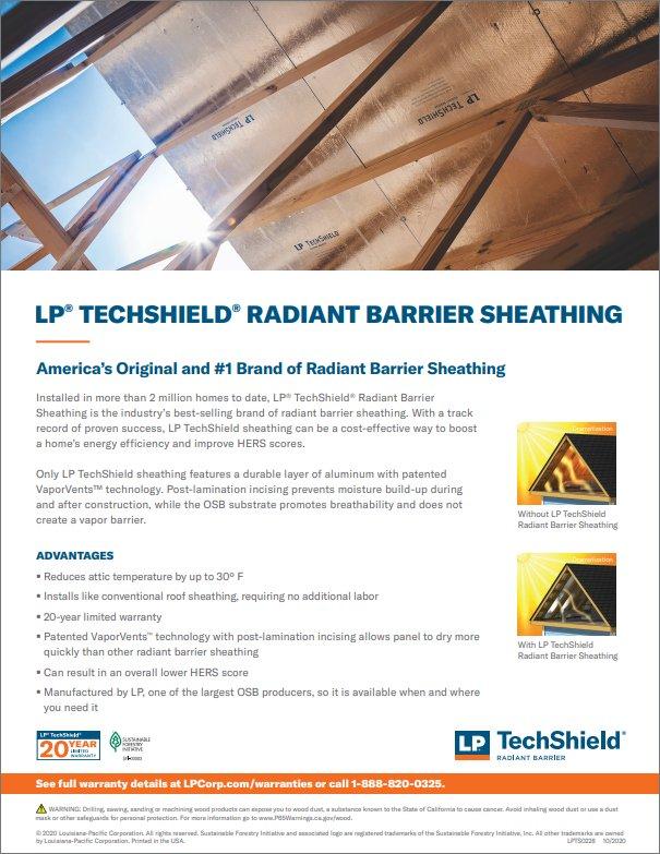 LP® TechShield® Radiant Barrier Information Sheet