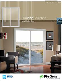 Ply Gem® 1500 Vinyl Collection Impact Patio Doors Spec Sheet - East