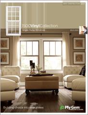 Ply Gem® 1500 Vinyl Collection Single Hung Windows Spec Sheet - East