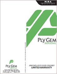 Ply Gem® MIRA Windows and Patio Doors Warranty