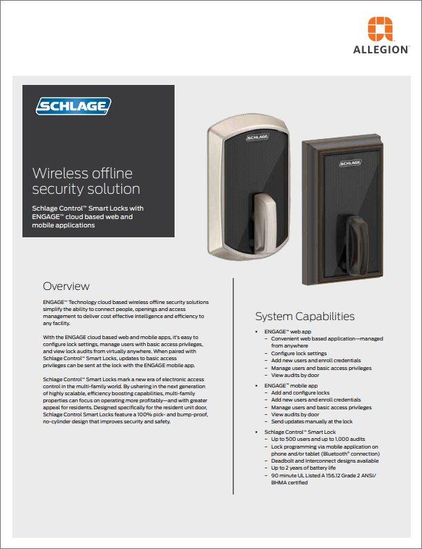 Schlage® Wireless Offline Security Solution