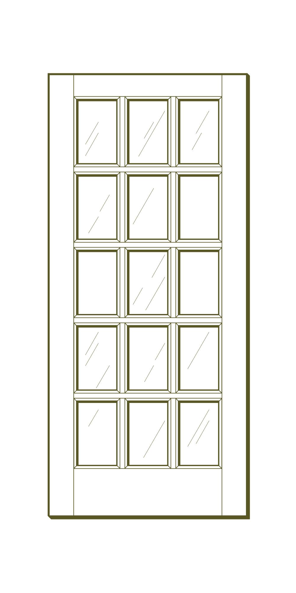 15 Lite Interior Fir French Door F15l2668 Build With Bmc