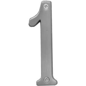 Satin Nickel 6 Taymor 25-SN46 25-BN Series Solid Brass 4-Inch House Number