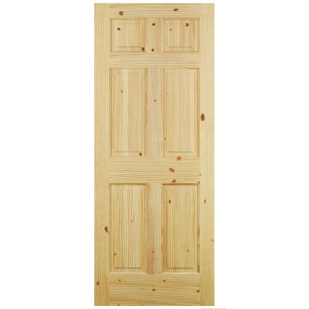 6 Panel Interior Knotty Pine Door Kp6p1668 Build With Bmc