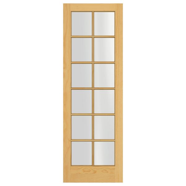 12 Lite Interior Pine Door 1 3 8 X 24 X 96 P12l2080
