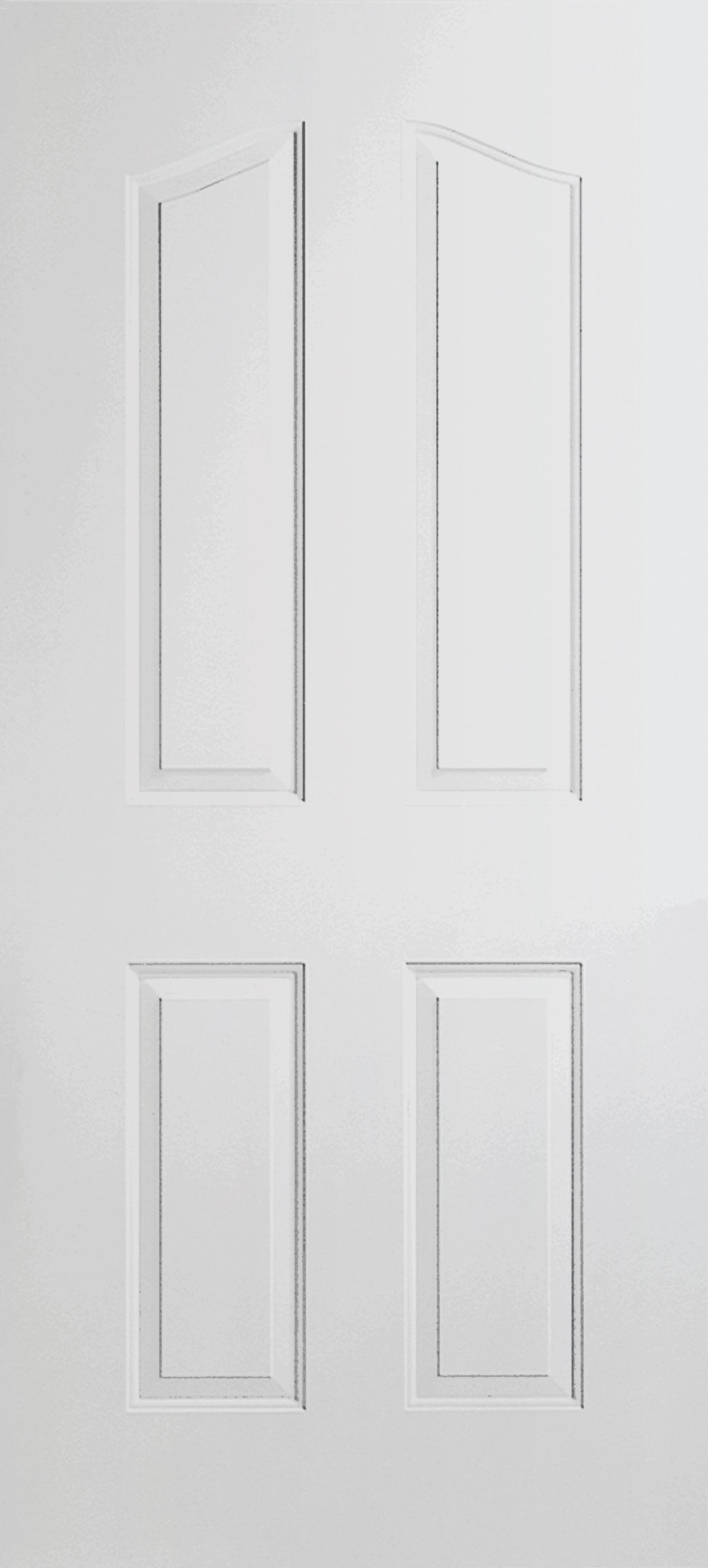 Jeld Wen Provincial 4 Panel Arch Top Interior Door Pro3068