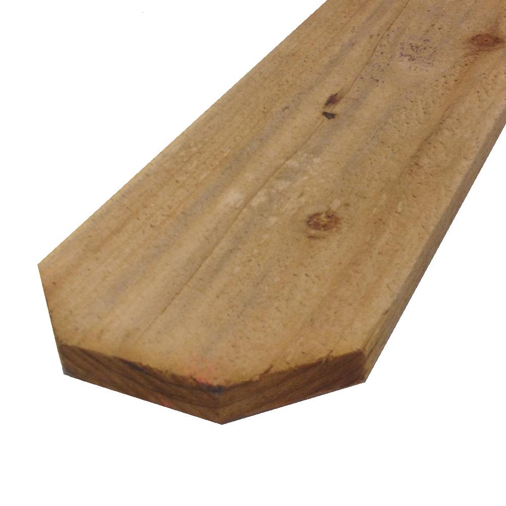 redwood dog ear fence