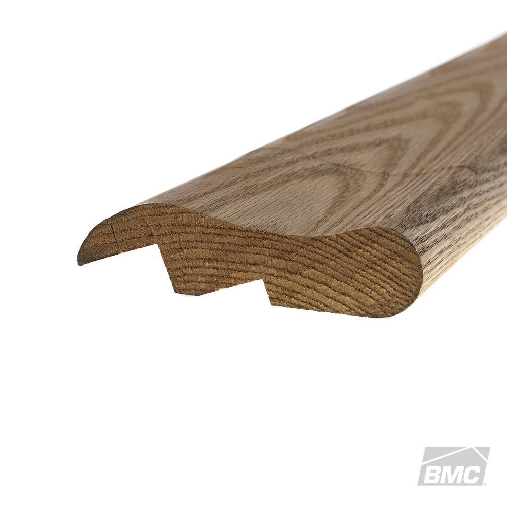 Chicago Bar Rail Moulding Solid Red Oak Hardwood 11/8 x 41/2 x 96 in