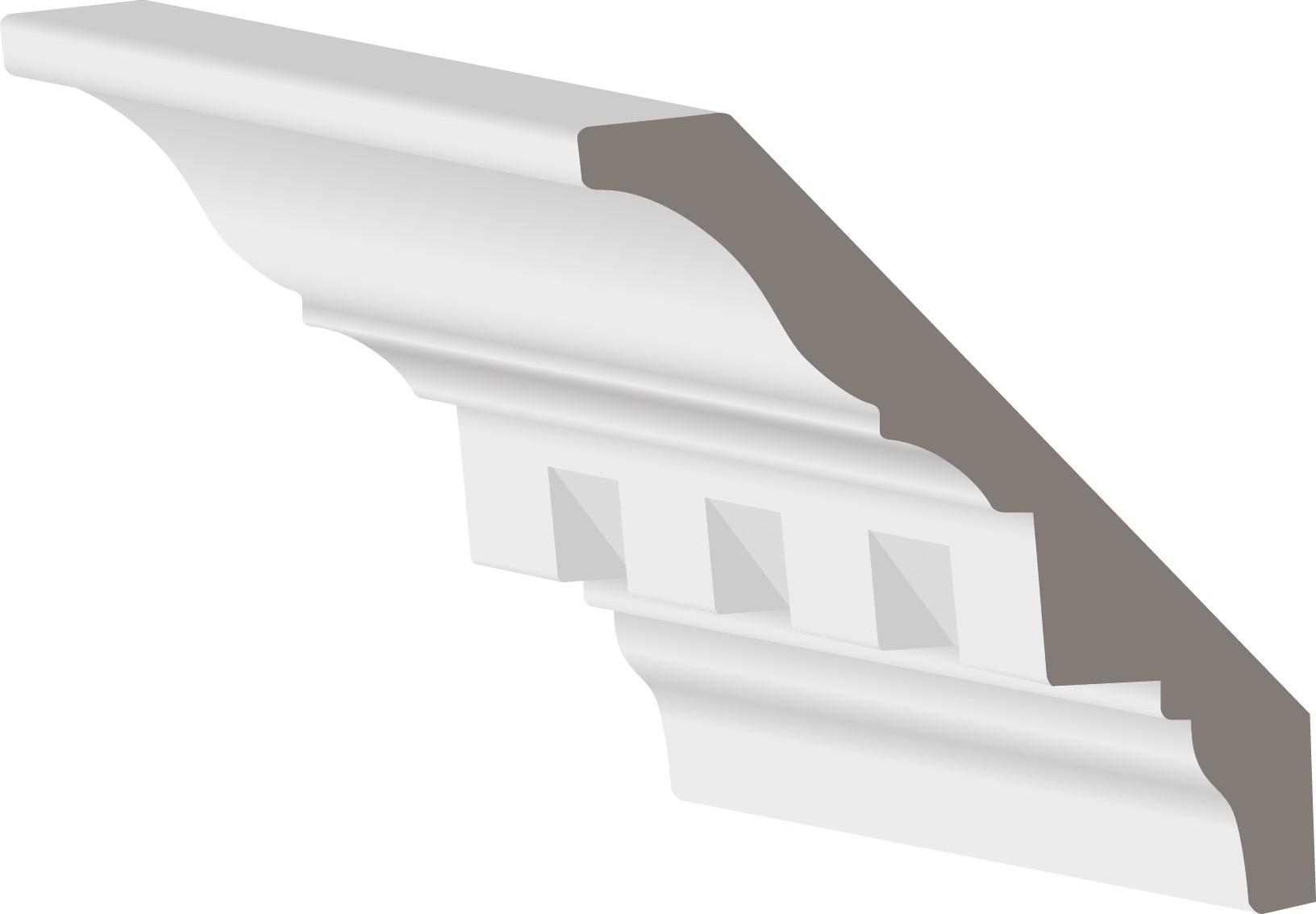 3 4 X 4 1 4 Primed Fj Pine Dentil Crown Moulding Sm25 Sm25fpr