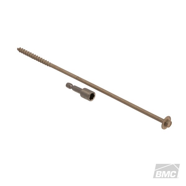 Simpson Strong Tie SDWH191000DBRC12 10-Inch 5-16 Hex SDWH Timber-Screw with Double Barrier Coating