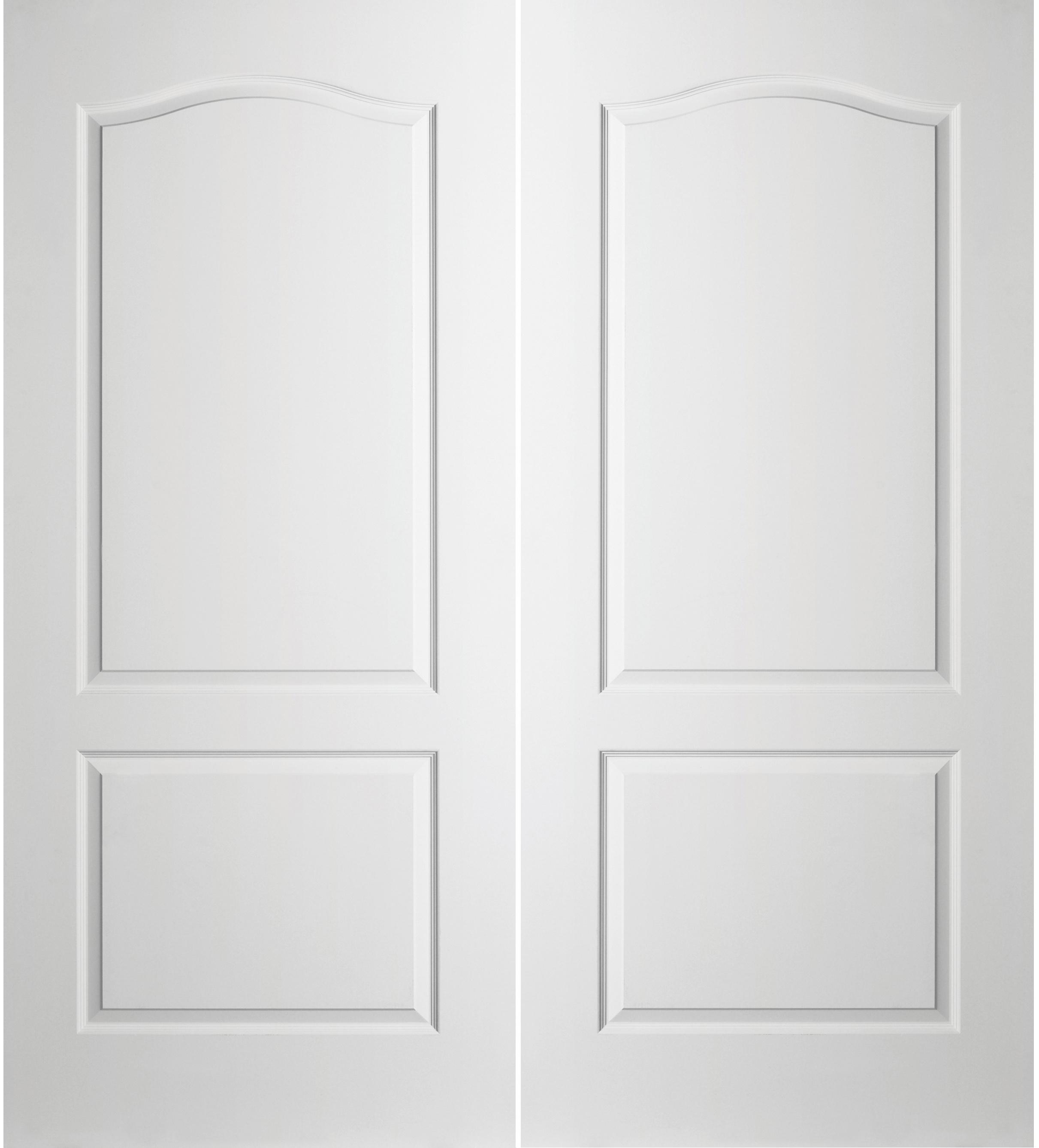 Prehung Interior Double Camden 2 Panel Arch Top Door W