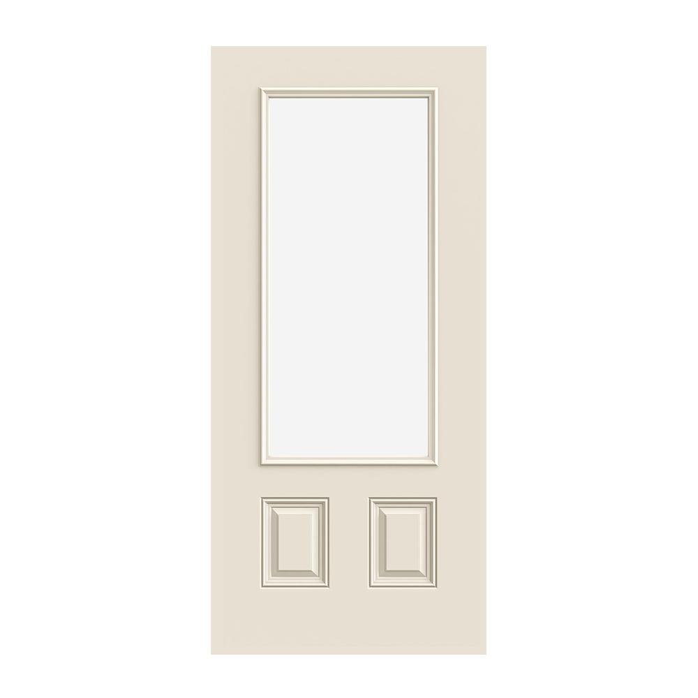 Prehung Exterior Smooth Pro Full Lite Door W Blinds