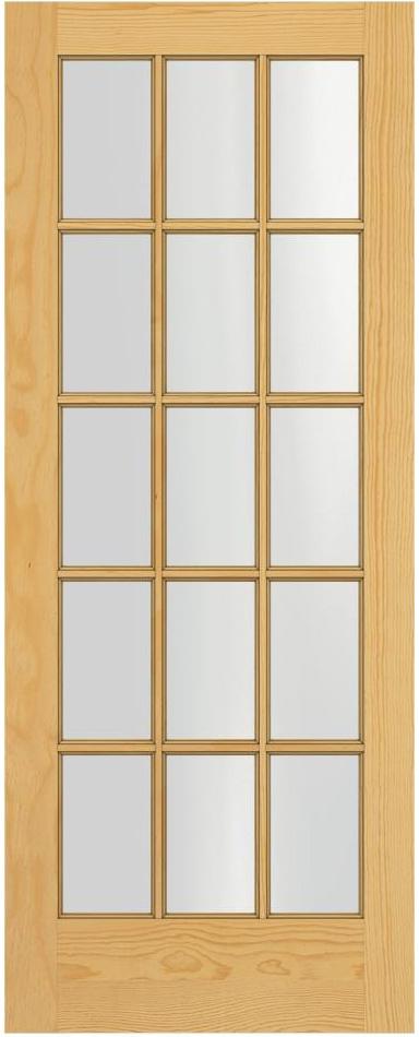 Prehung Interior Double French Door W Ball Catch 15 Lite
