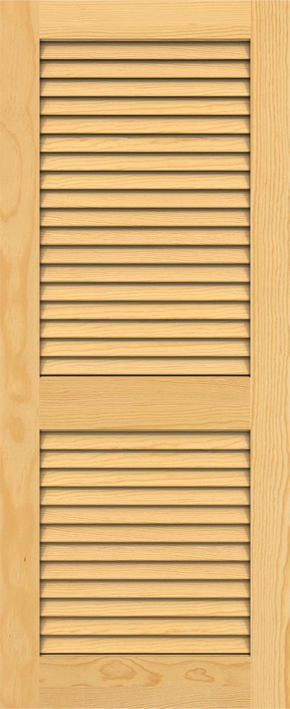 Prehung Interior Single Reverse Louver Door