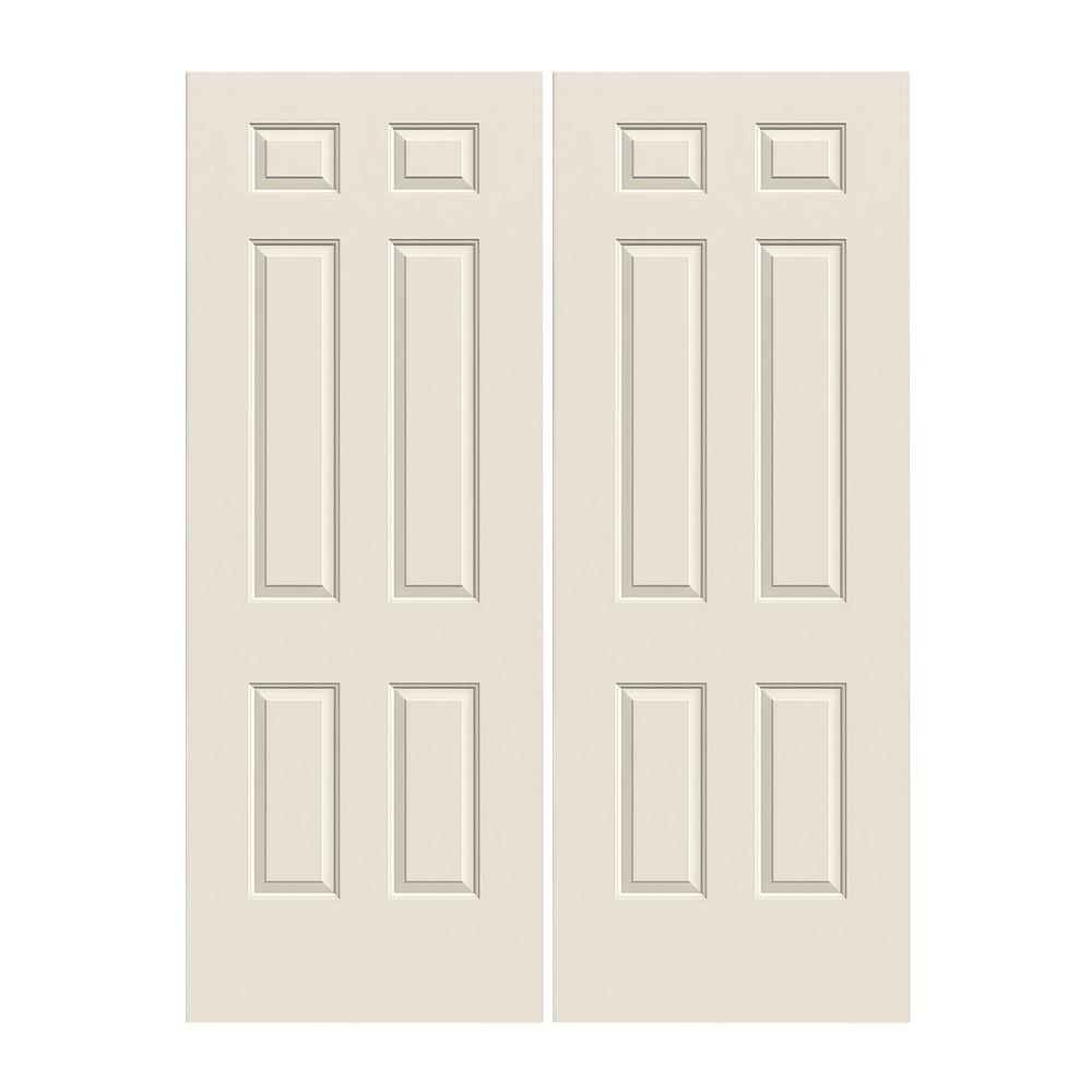 Prehung Exterior Steel 6 Panel Double Doors