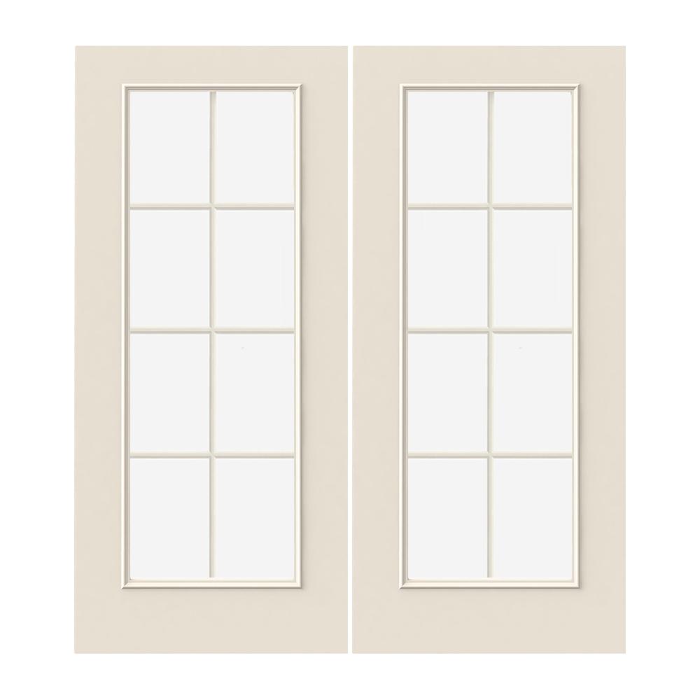Prehung Exterior Smooth Pro Full Lite Door W Blinds