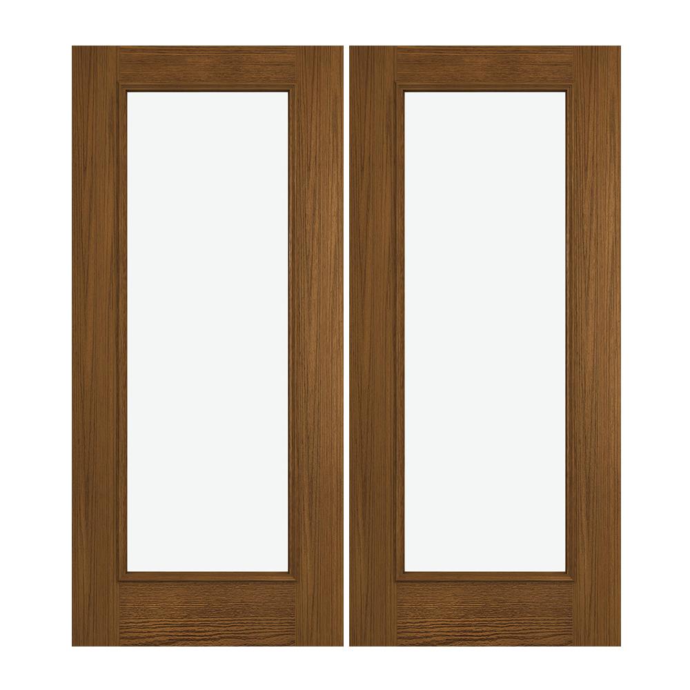 Prehung Exterior Smooth Pro Full Lite Door W Blinds