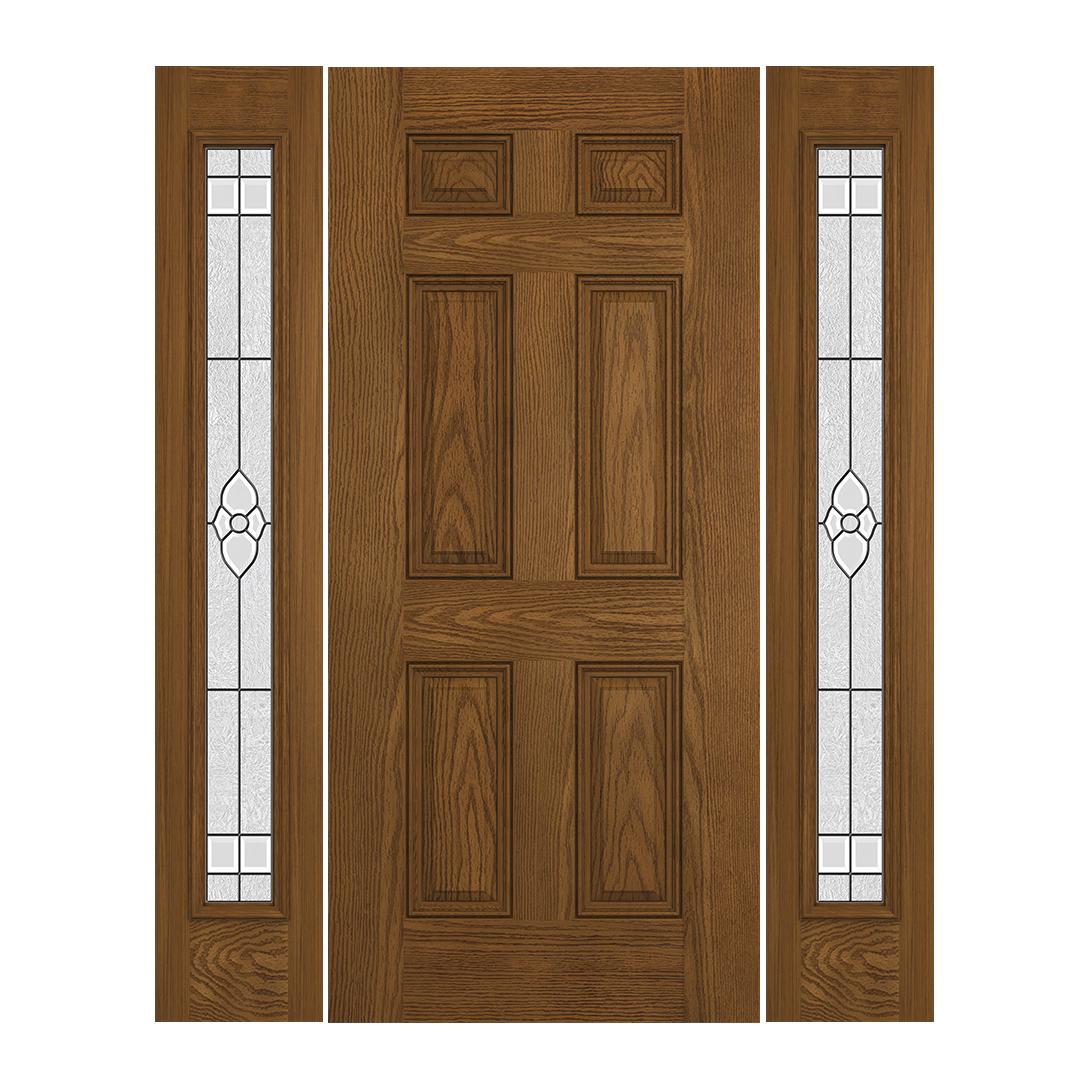 Prehung Exterior Design Pro 6 Panel Entry Door W Full Nouveau