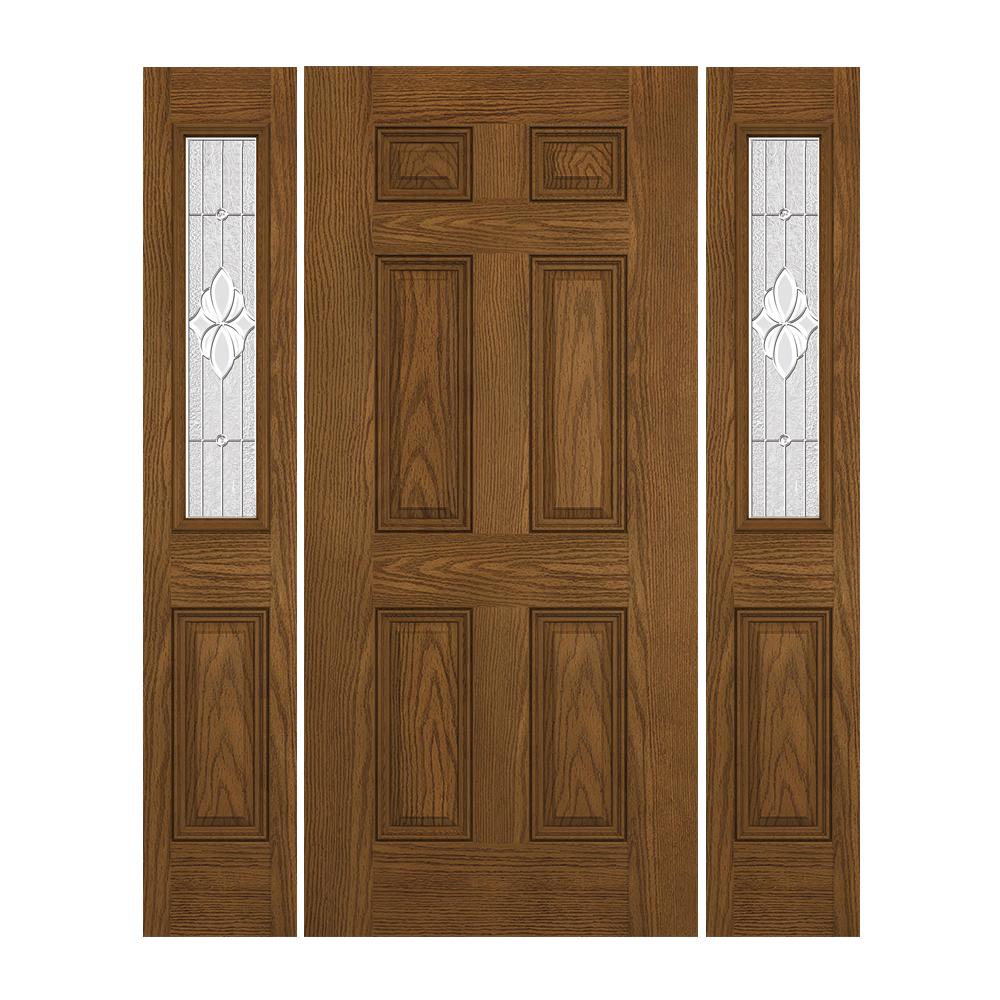 Prehung Exterior Design Pro 6 Panel Entry Door W 1 2 Lite