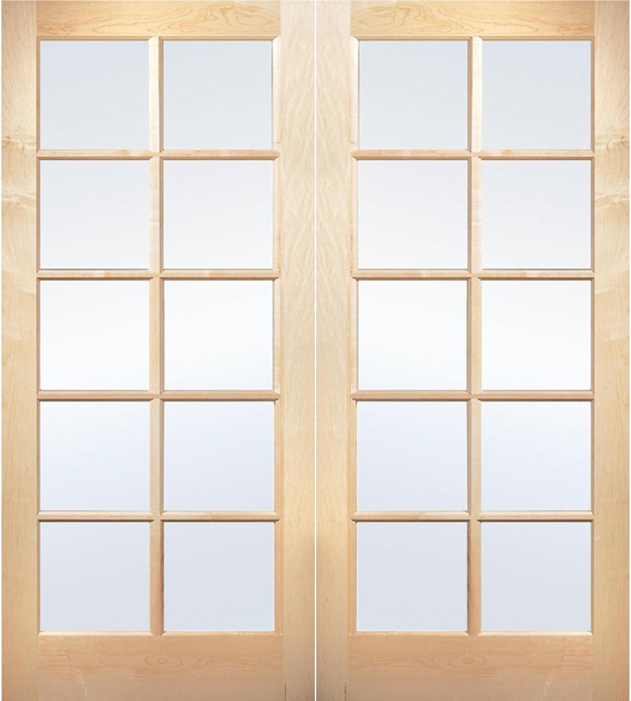 Prehung Interior Double French Door W Astragal 10 Lite