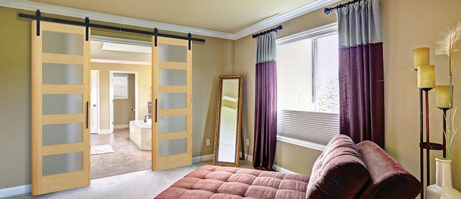 Building with barn doors image