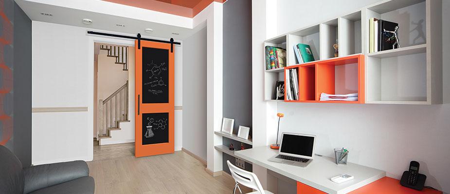 Building with barn doors image
