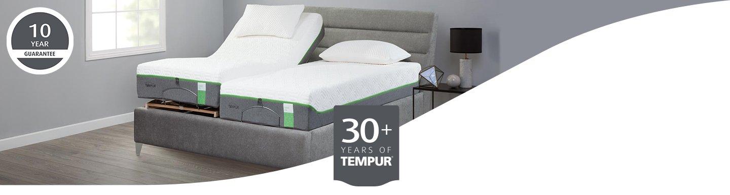 Tempur bed frame base upholstered
