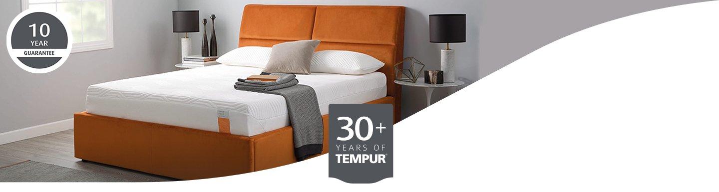 Tempur bed frame base upholstered