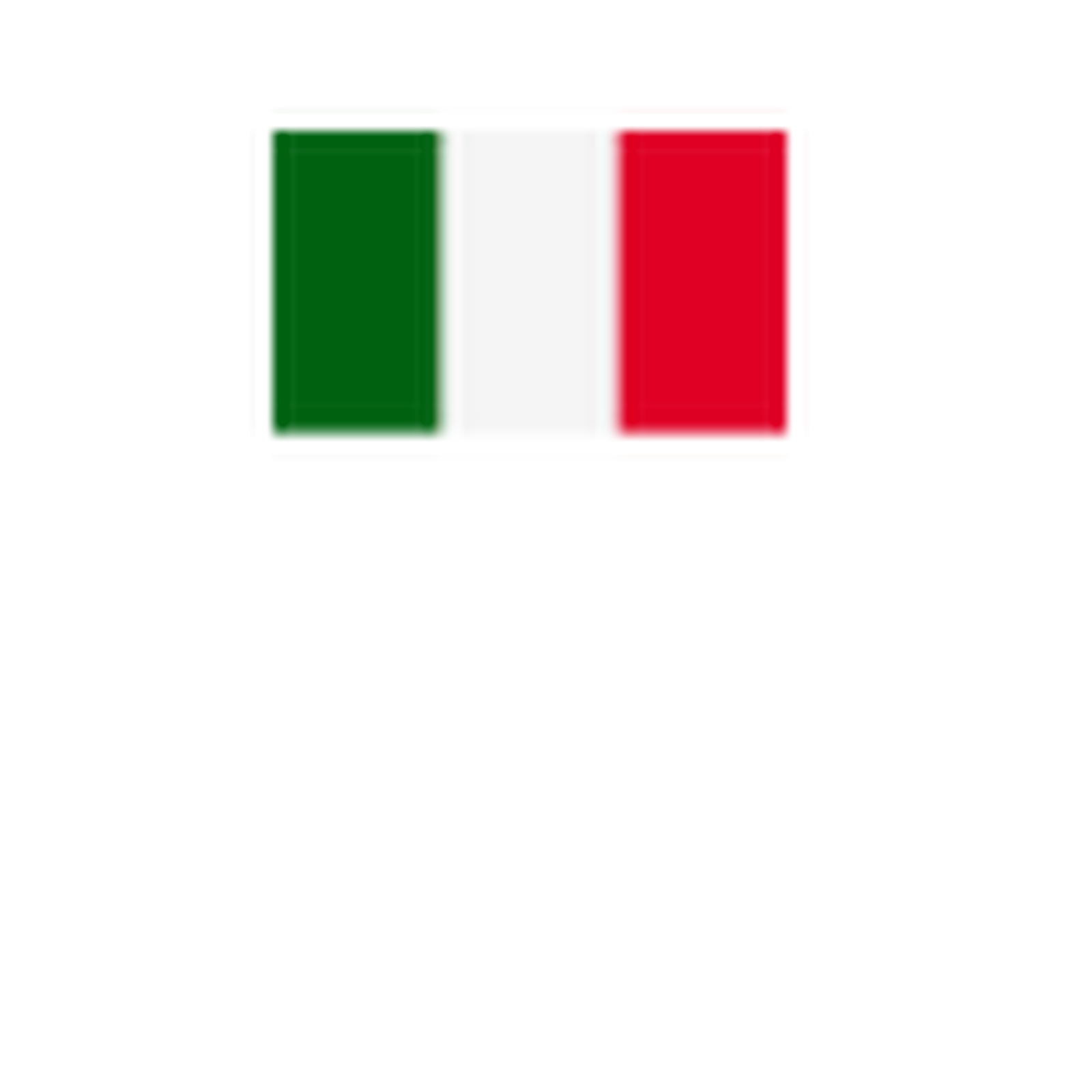 grafika – flaga Włoch z podpisem MADE IN ITALY, symbol oznaczający, że produkt został wyprodukowany we Włoszech