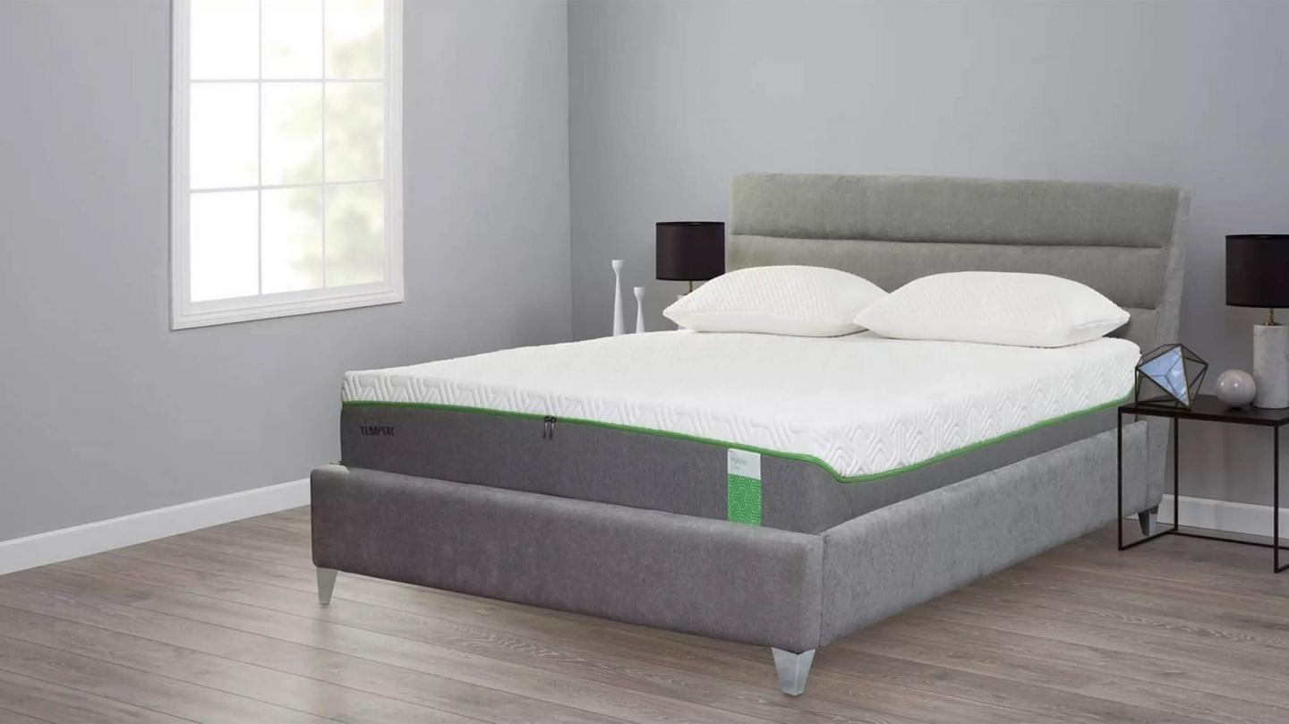 Tempur bed frame base upholstered