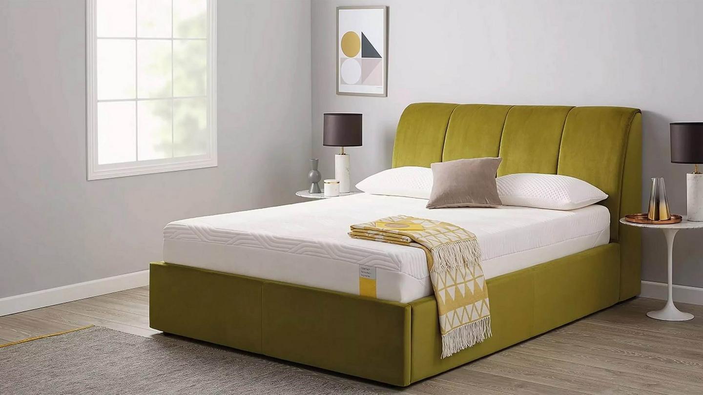 Tempur bed frame base upholstered