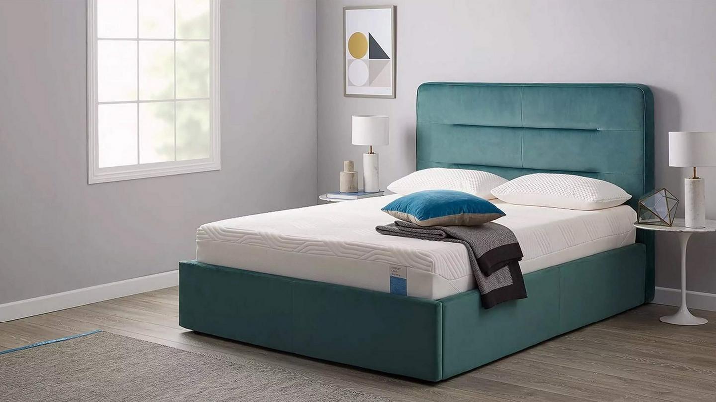 Tempur bed frame base upholstered