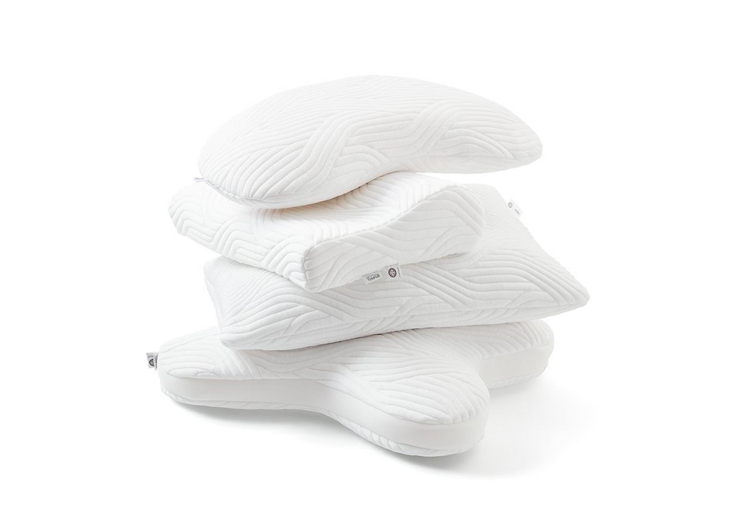 Perinteisesti muotoillut TEMPUR-tyynyt sopivat moniin nukkuma-asentoihin, myös vatsanukkumiseen.