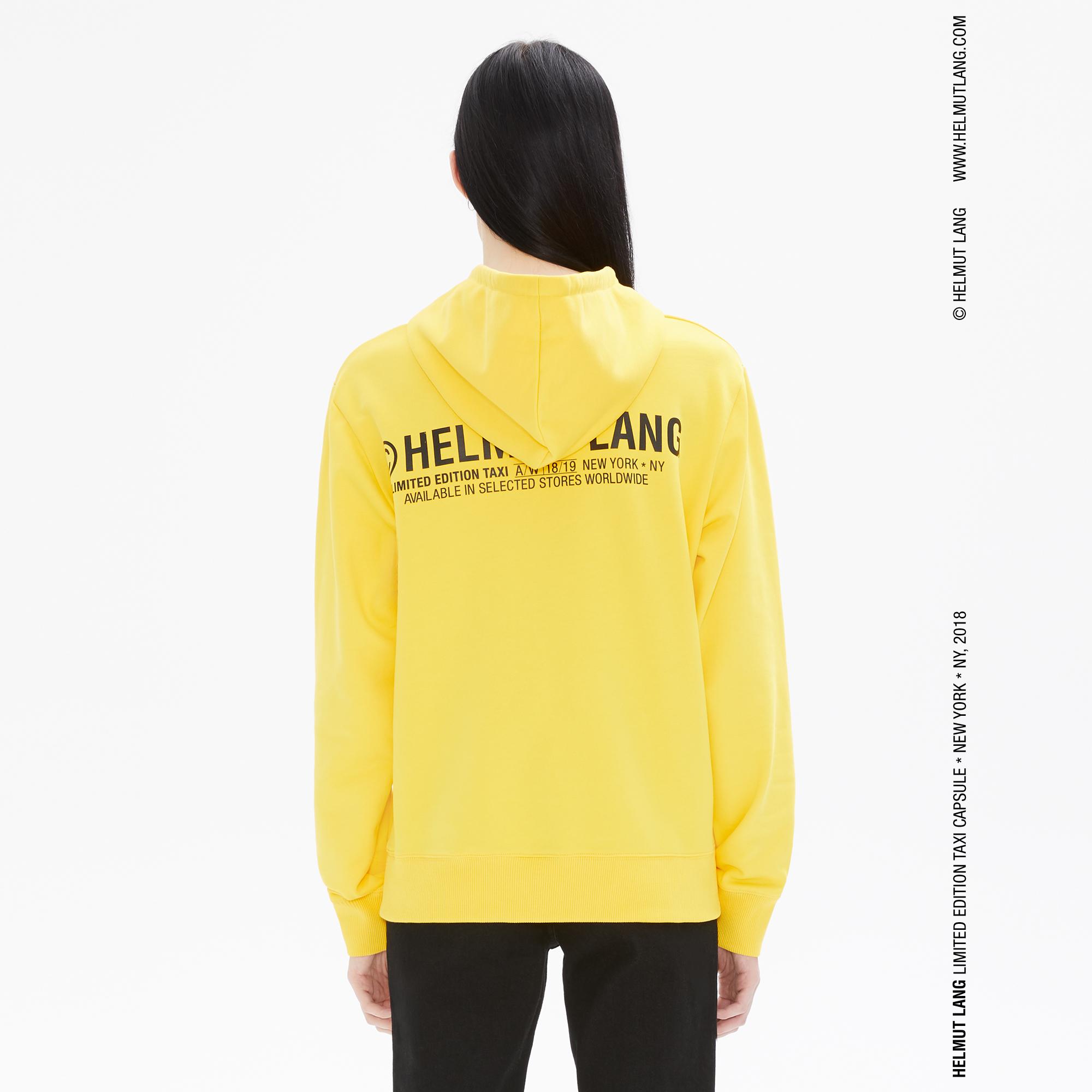 helmut lang taxi hoodie yellow