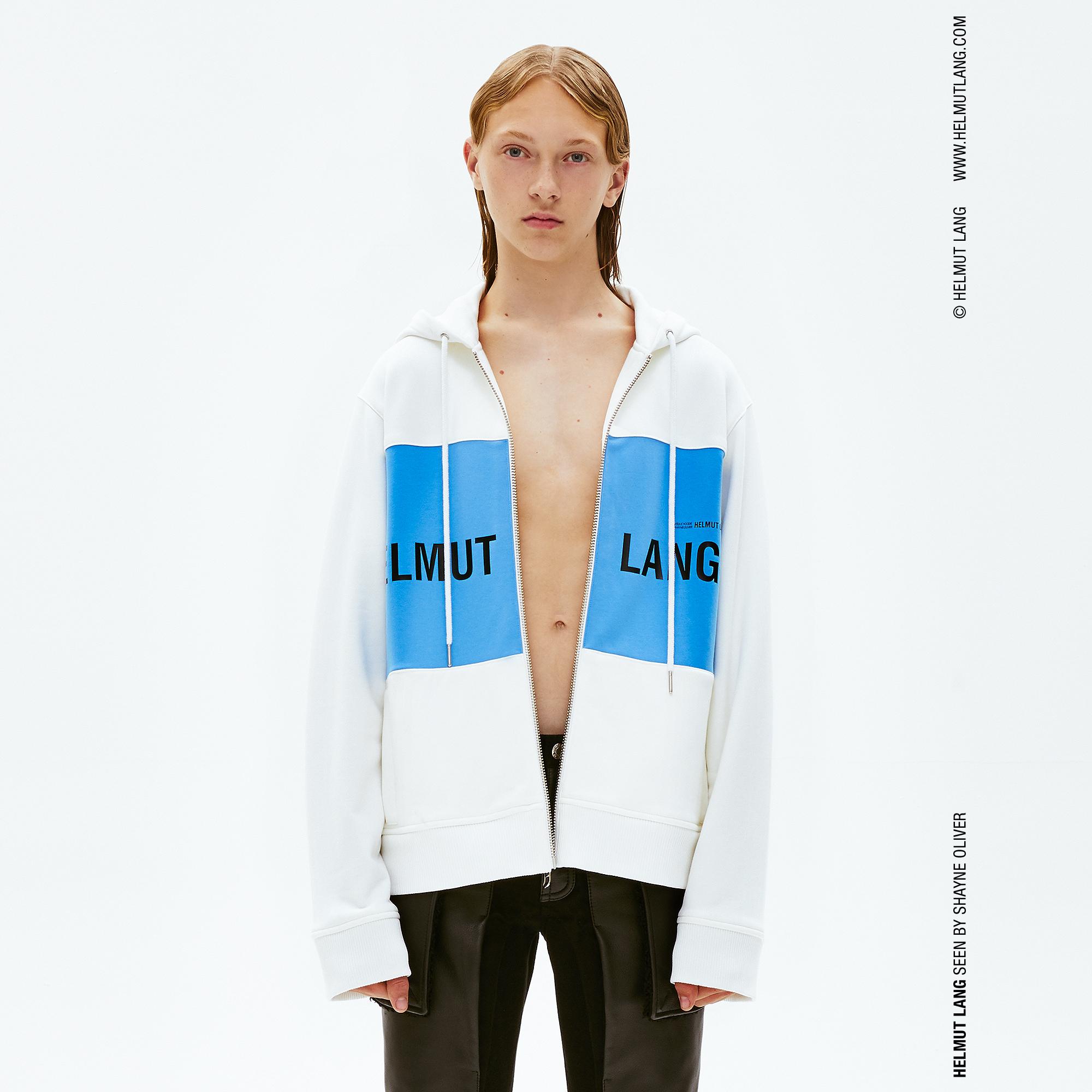 helmut lang hoodie blue