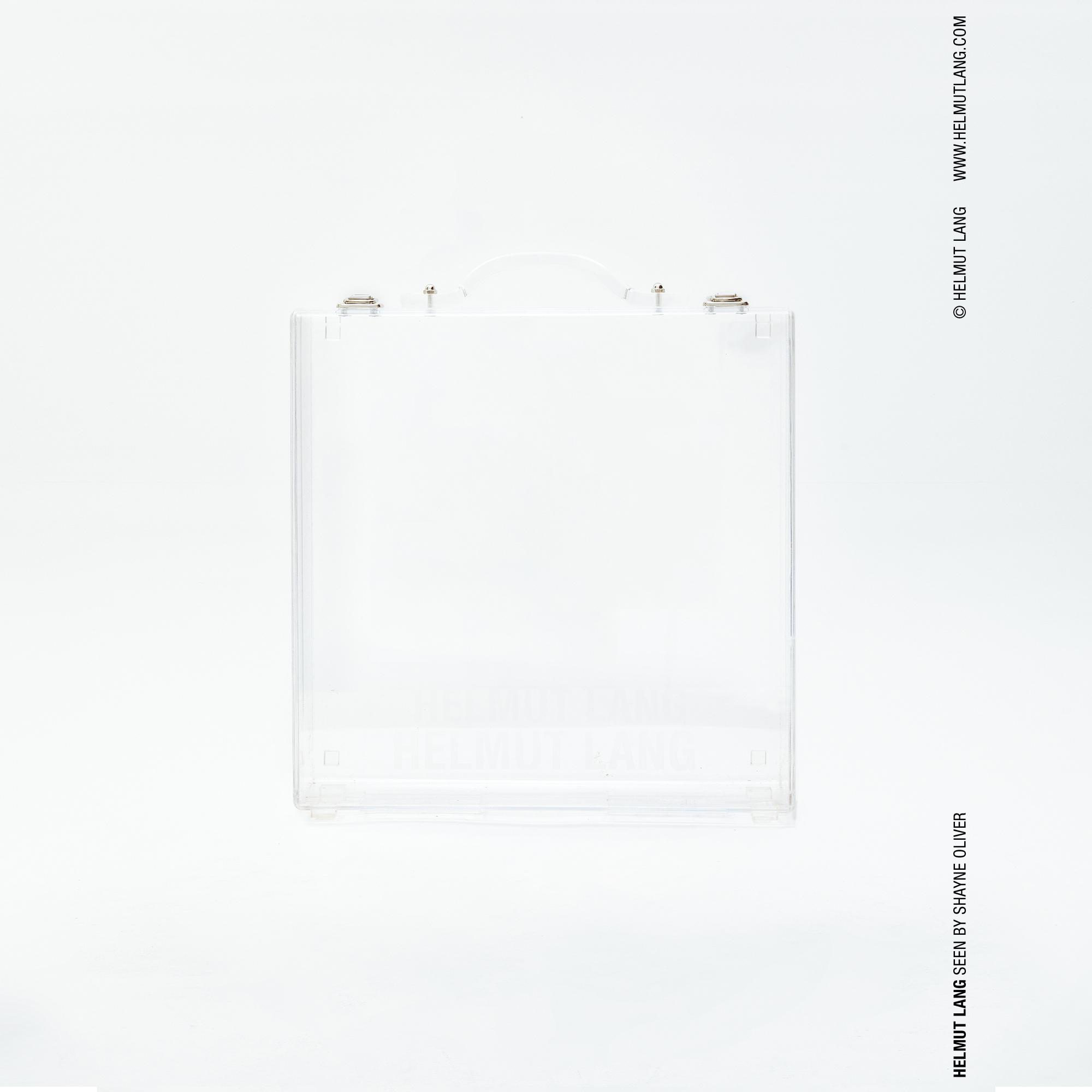 helmut lang transparent bag