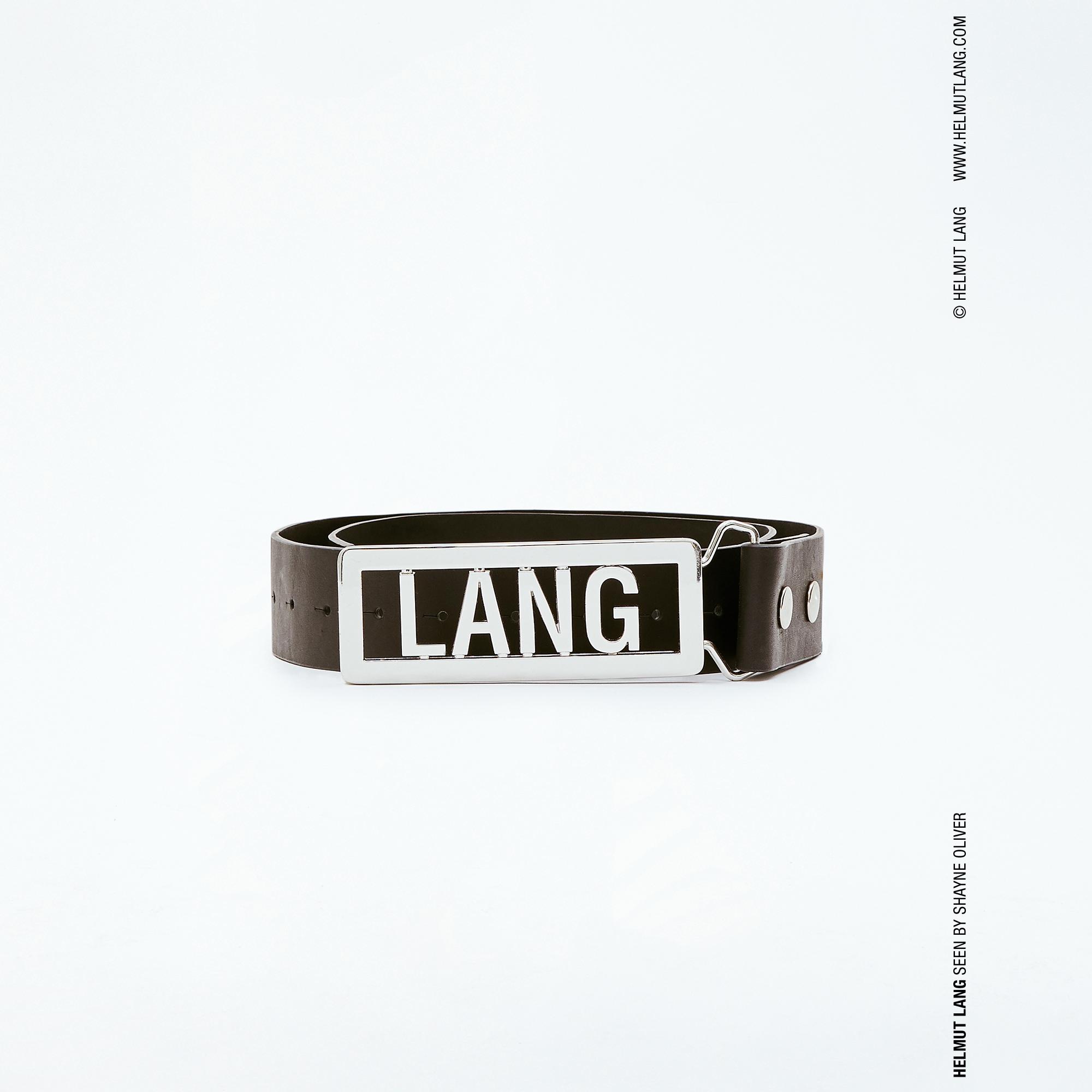 Helmut Lang Lang Name Plate Belt Official site