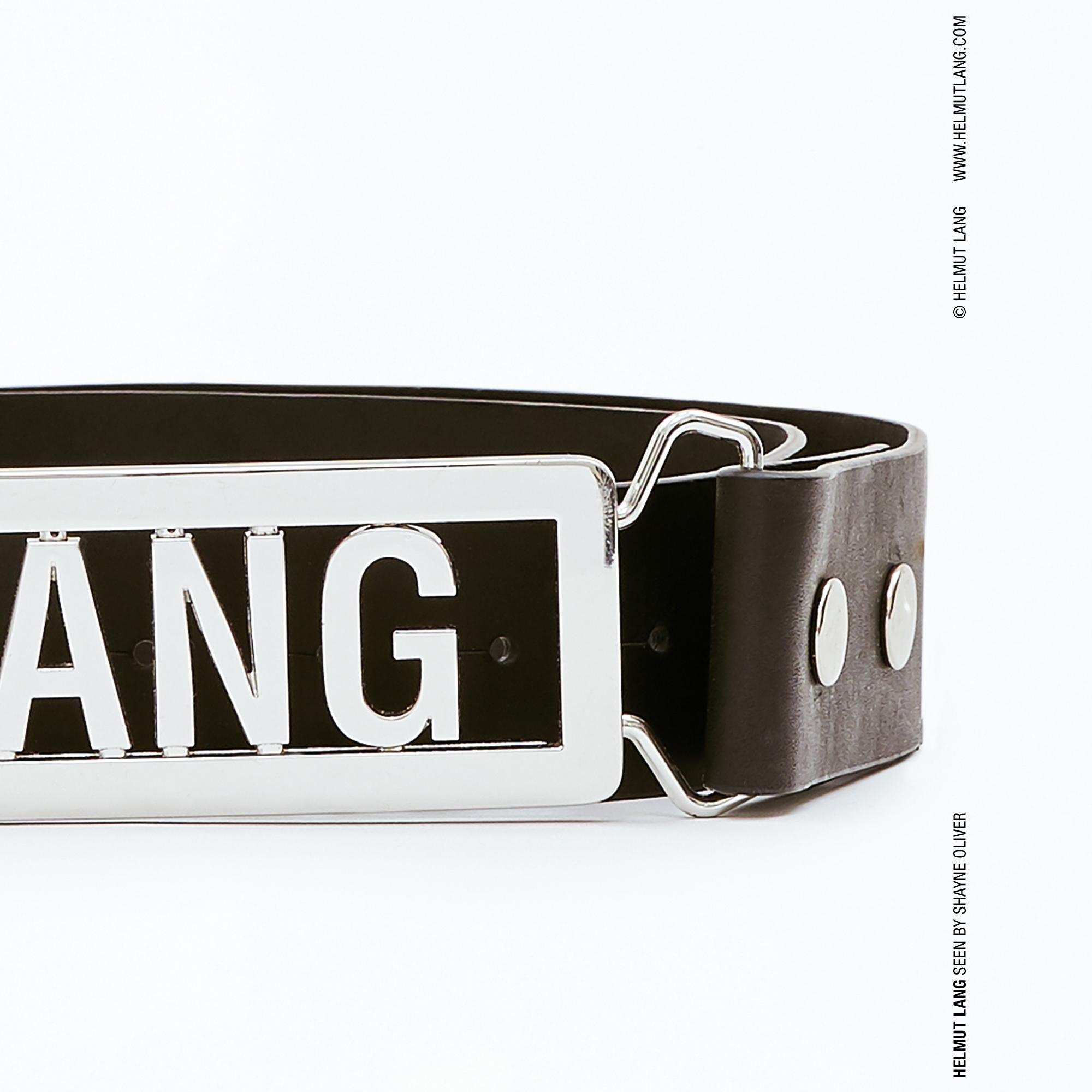 Helmut Lang Lang Name Plate Belt Official site