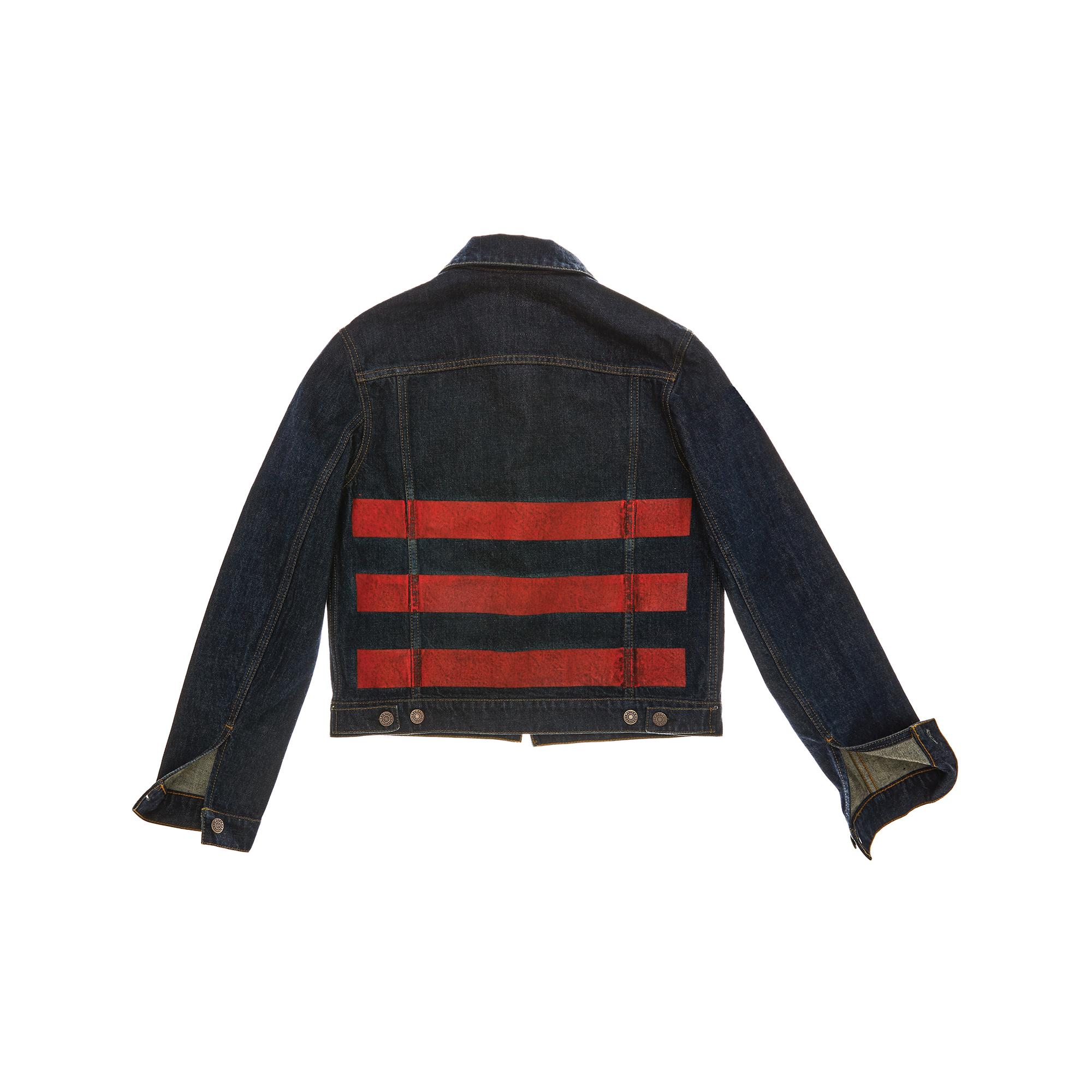 helmut lang distressed denim jacket