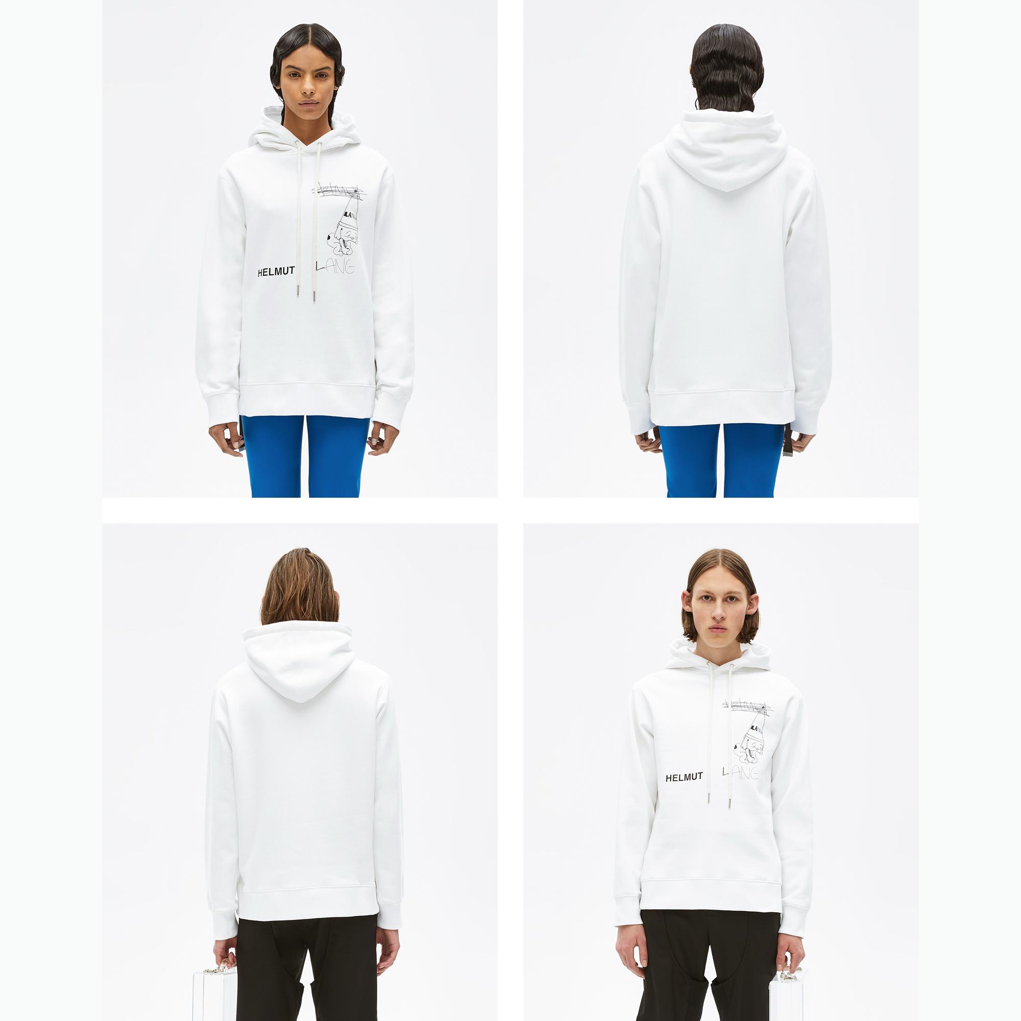 helmut lang dog hoodie