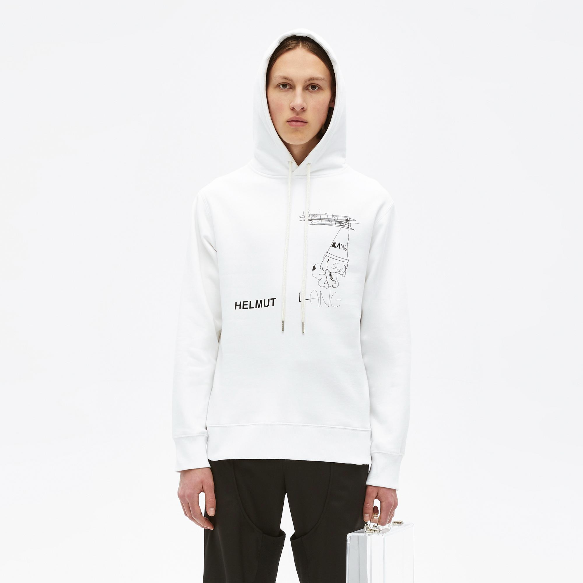 helmut lang dog hoodie