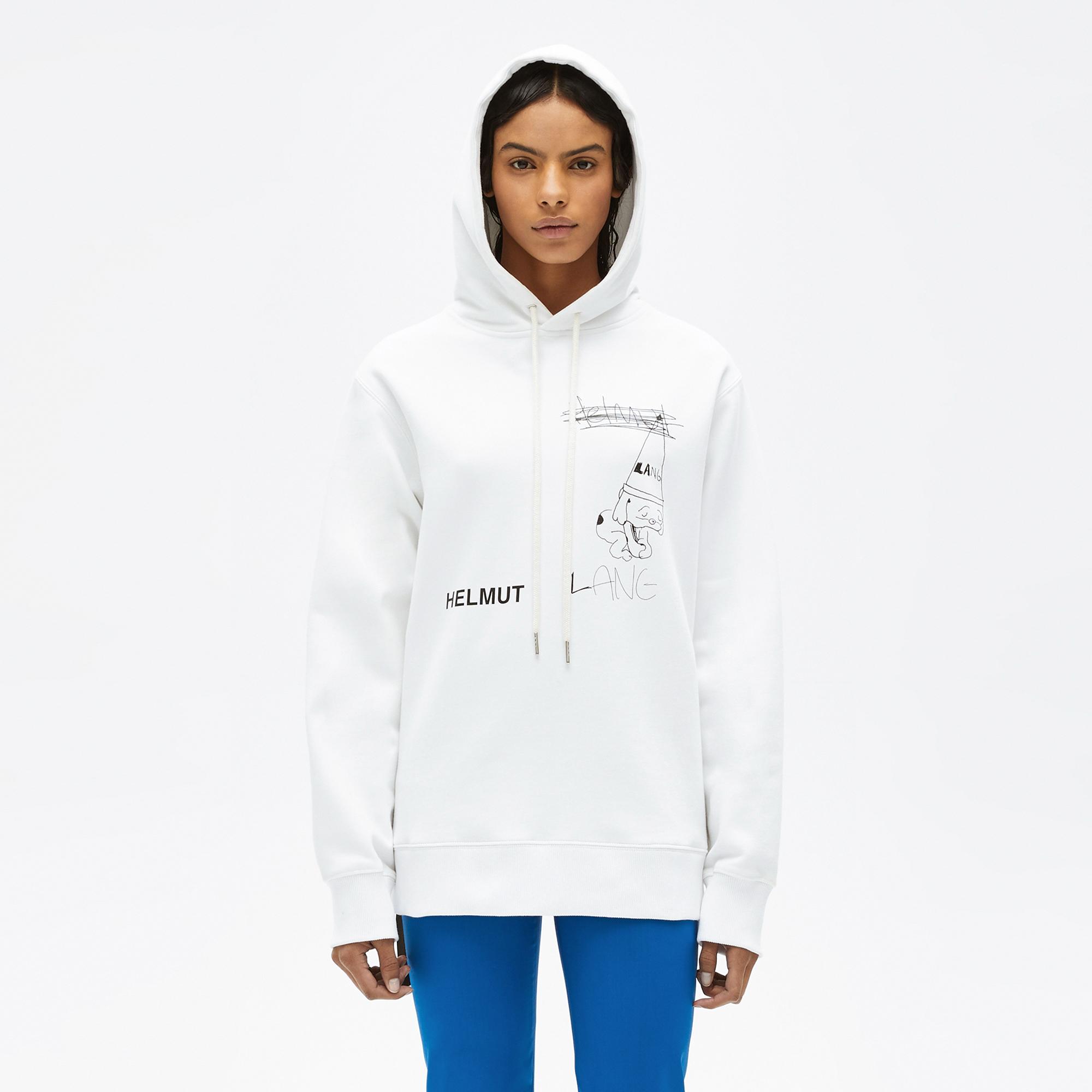 helmut lang dog hoodie