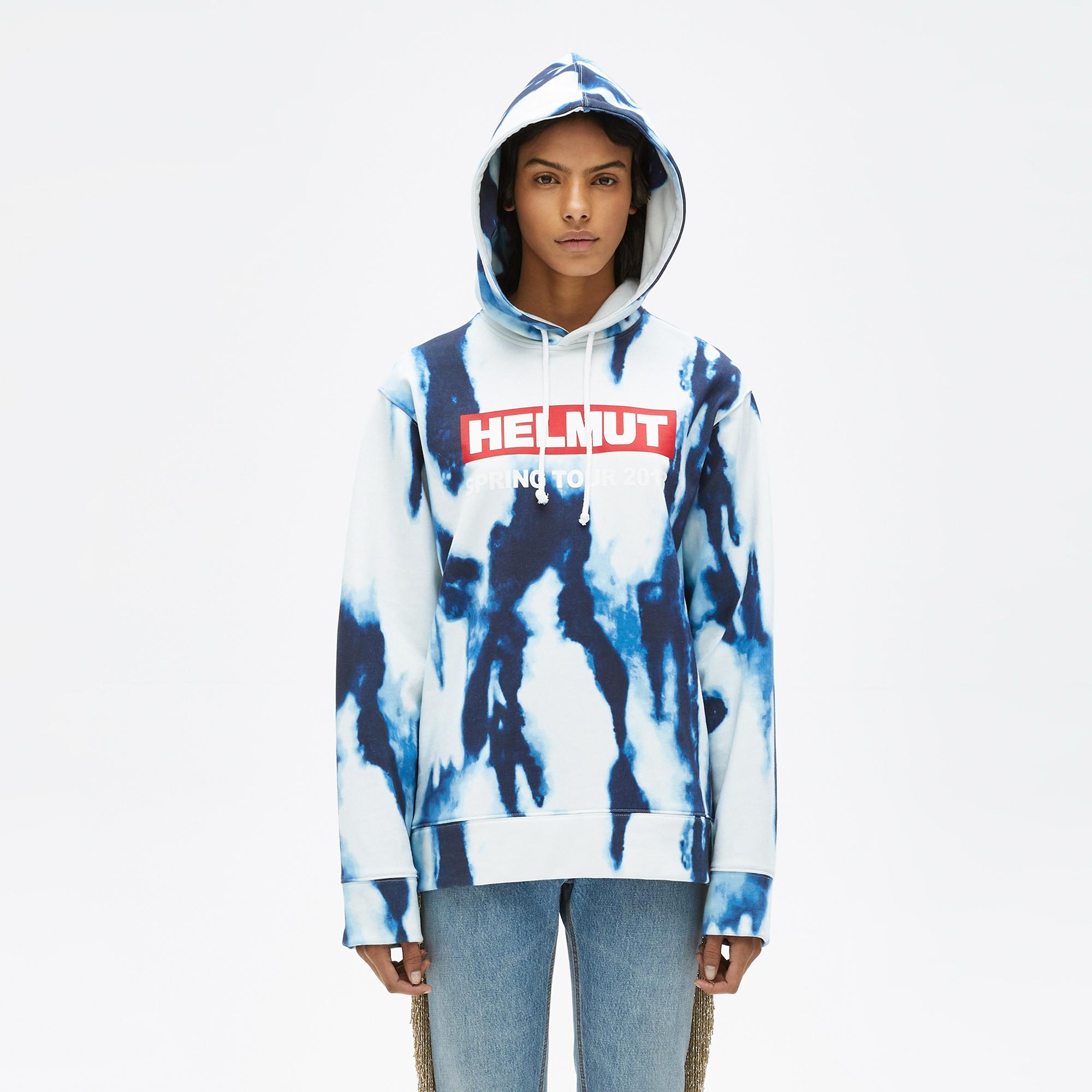 blue helmut lang hoodie