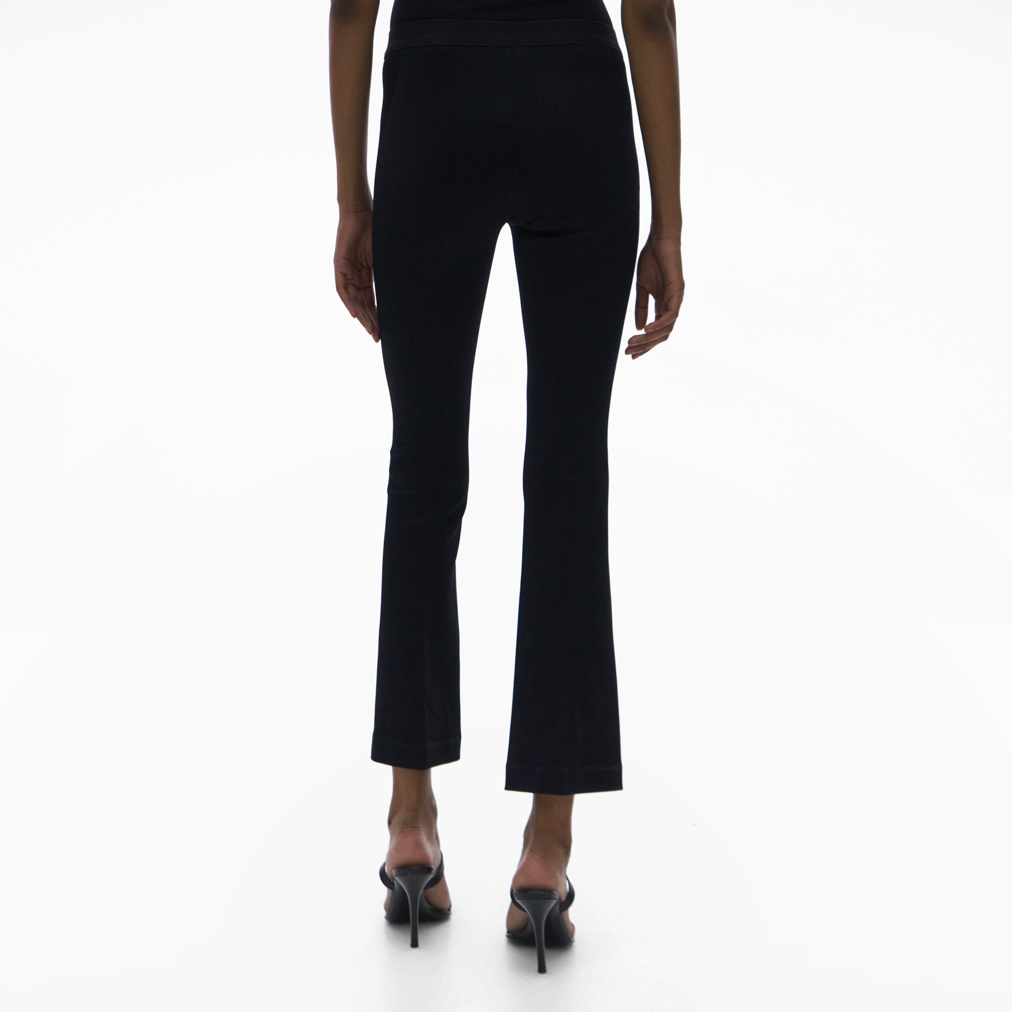 Helmut Lang Ribbed Cropped Flare Legging
