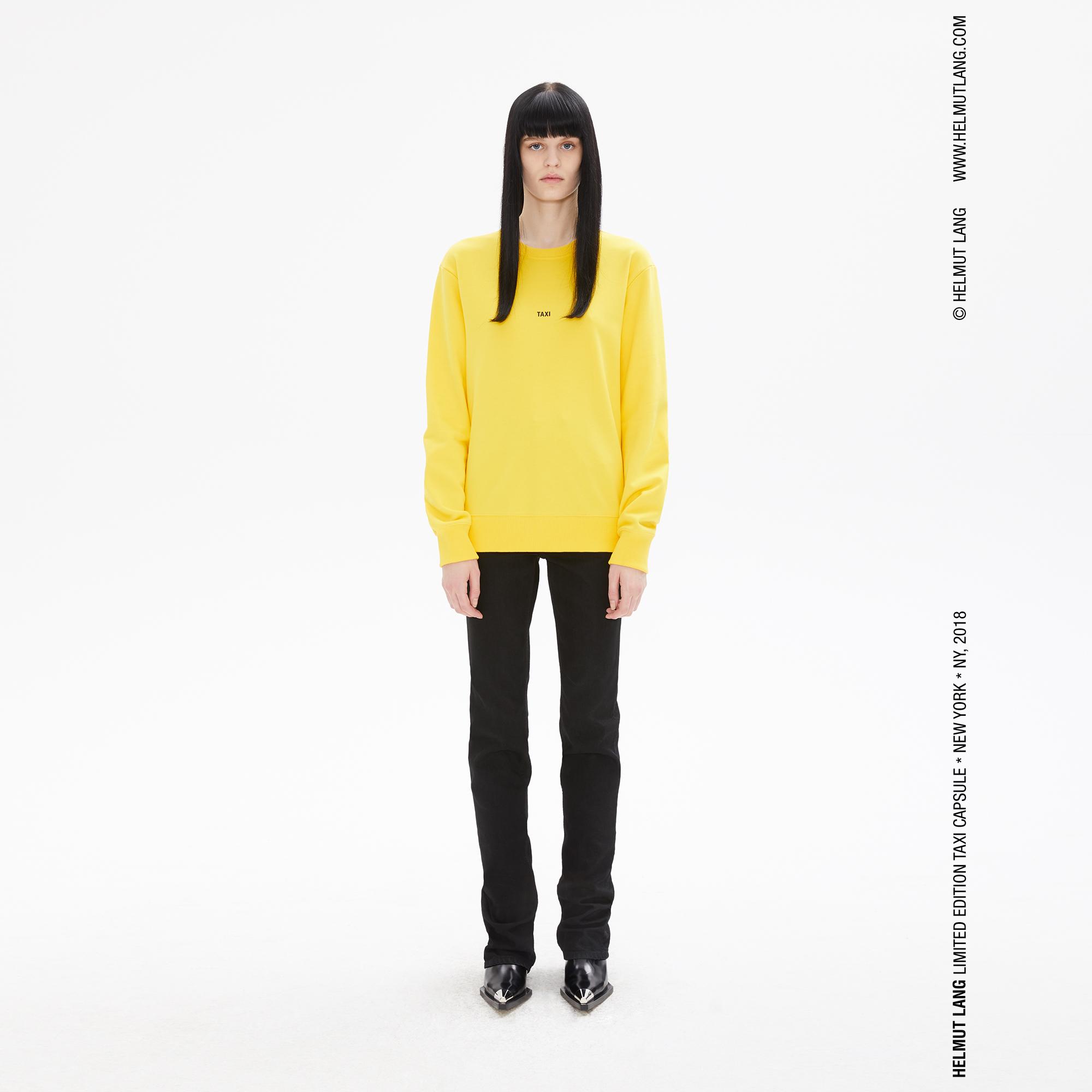 helmut lang hoodie yellow