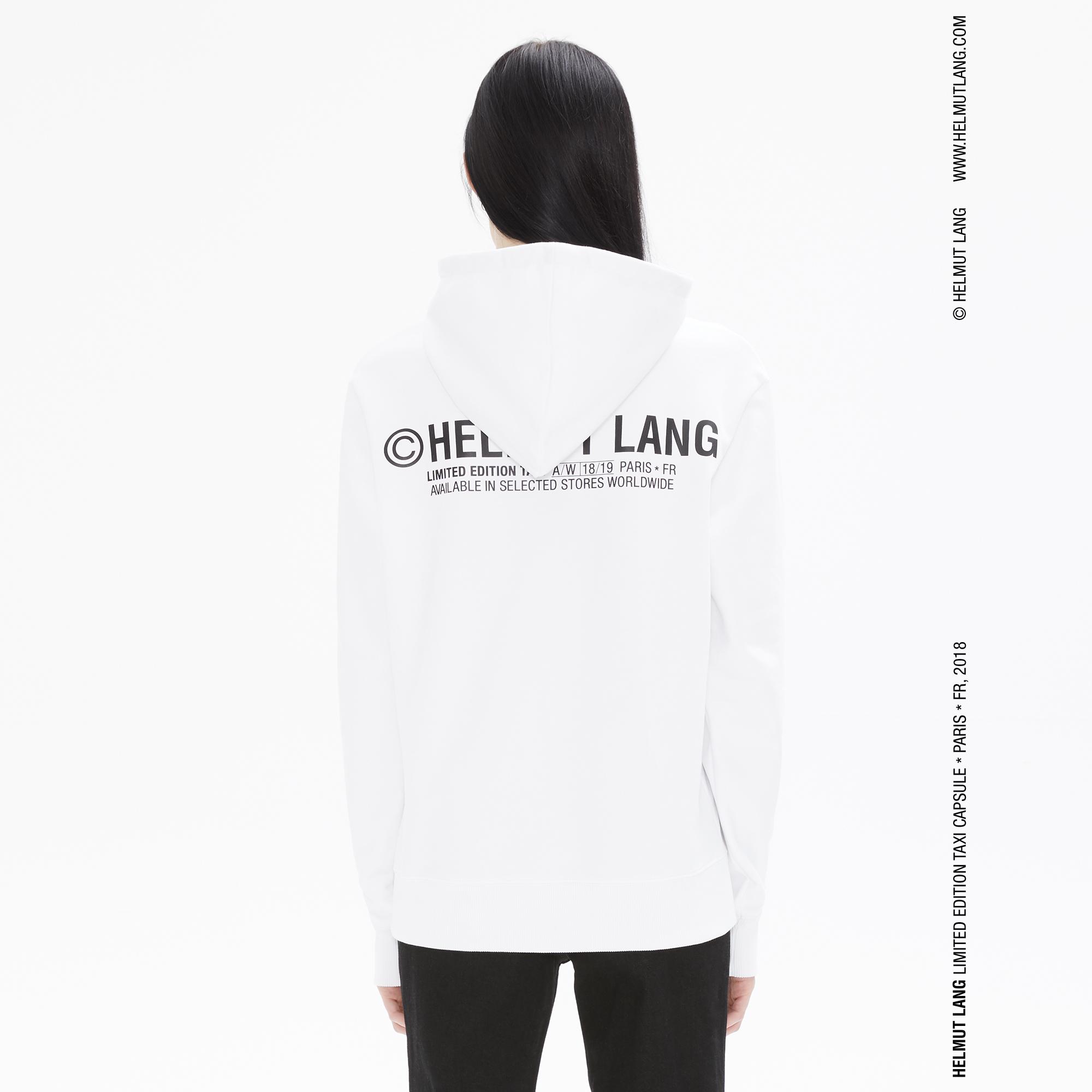 helmut lang hoodie white