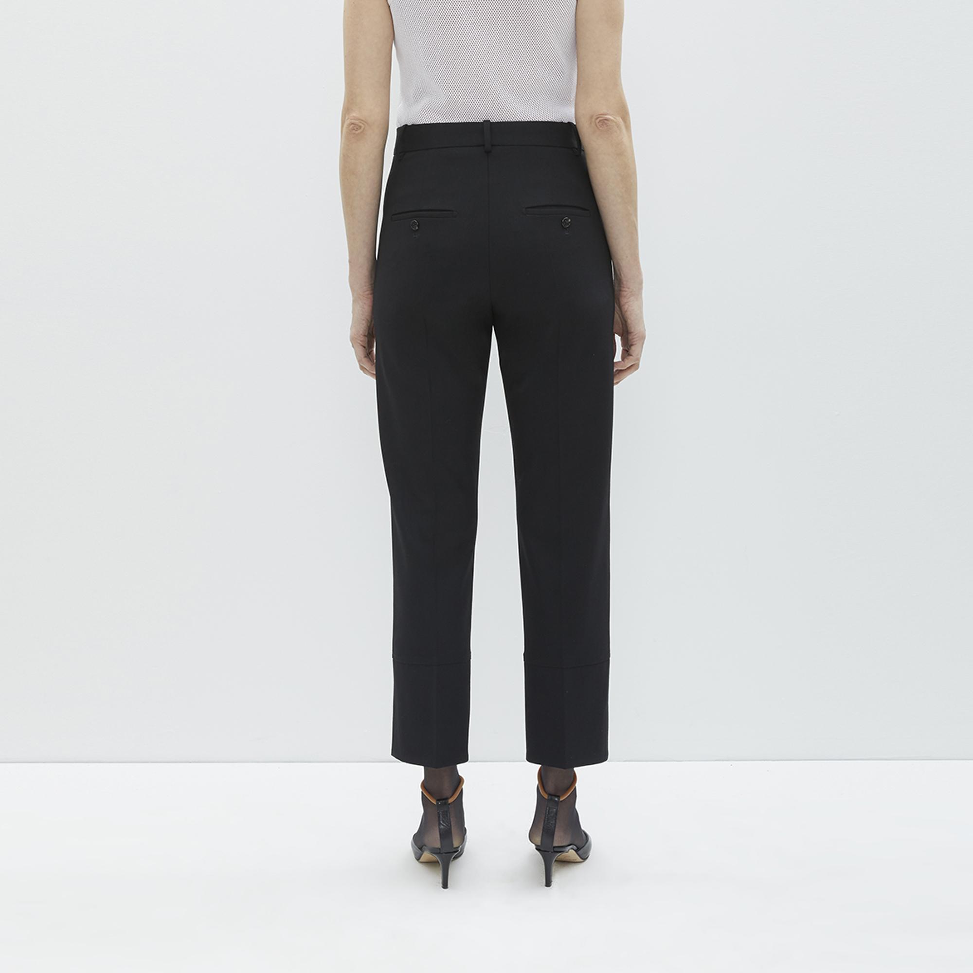 Helmut Lang Black Front Slit Suit Pants | WWW.HELMUTLANG.COM