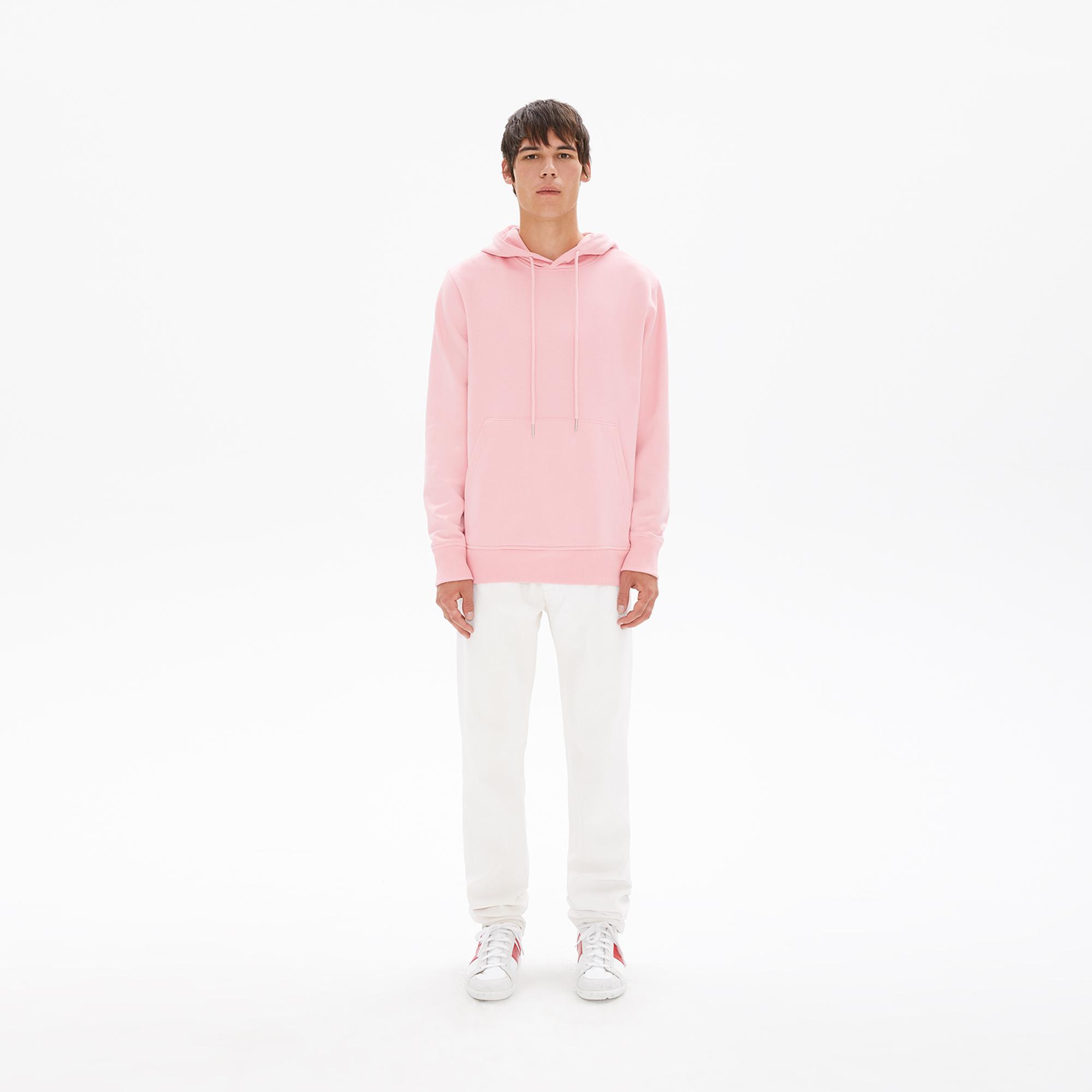 pink helmut lang hoodie