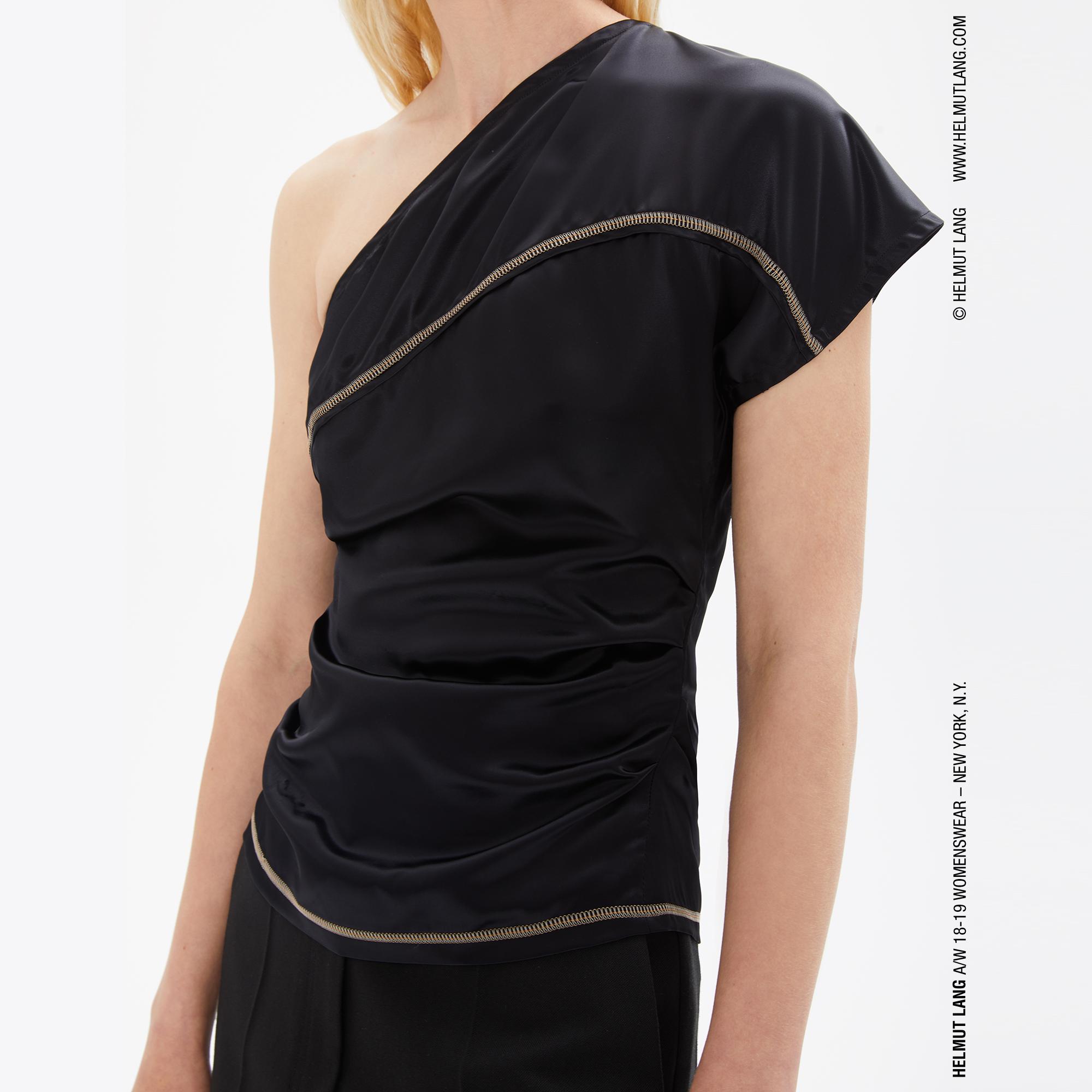 helmut lang one shoulder dress